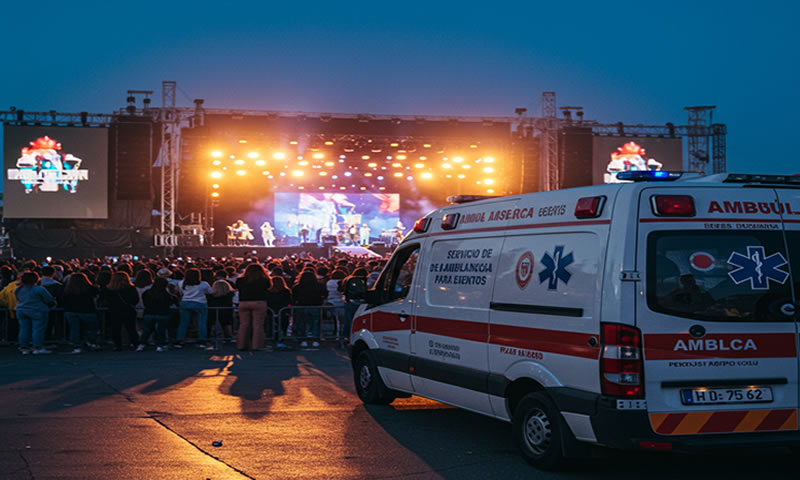 Servicios de ambulancias para recitales